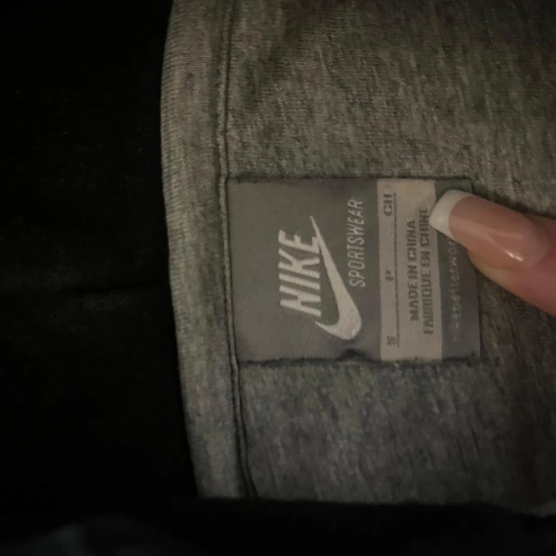 Svart Nike hoodie med dragkedja - 2