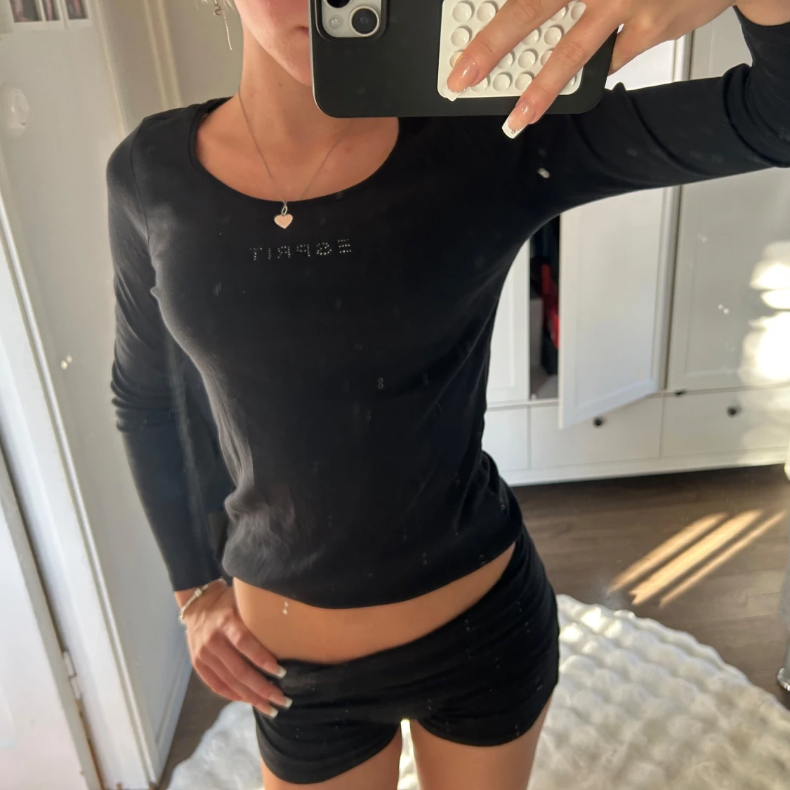 Svart långärmad topp från Esprit