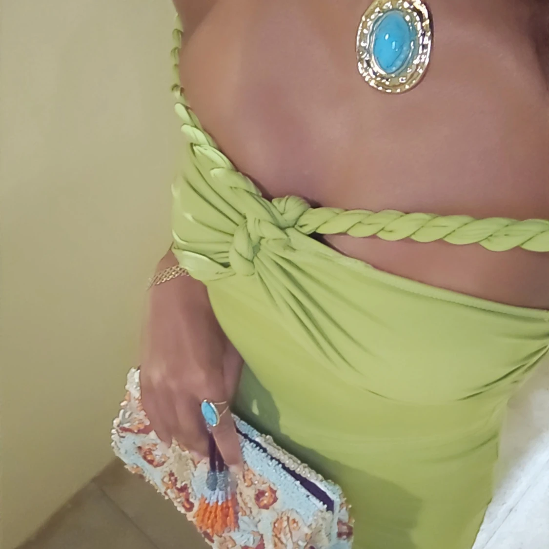 Limegrön offshoulder set - 1