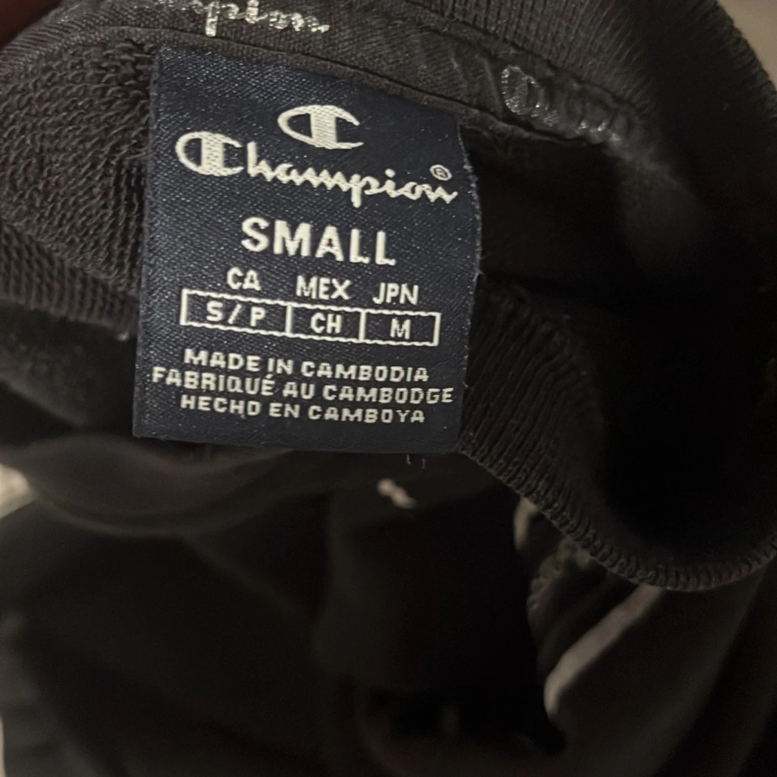 Svart Champion sweatshirt med logga - 1