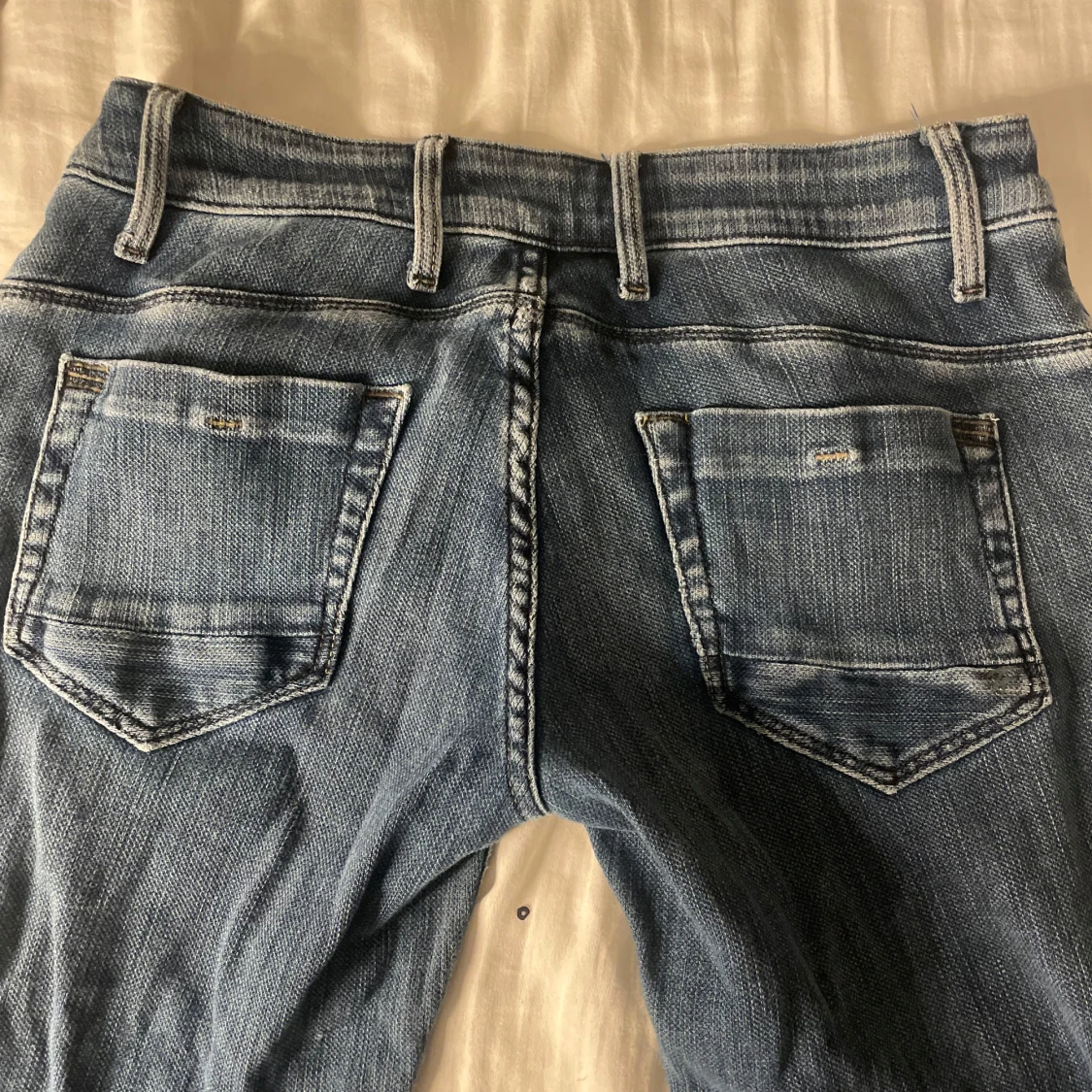 Lågmidjade straight jeans - 1