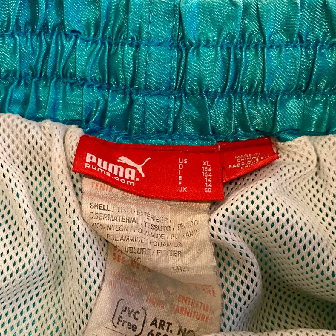 Turkosa shorts från Puma med logga - 2