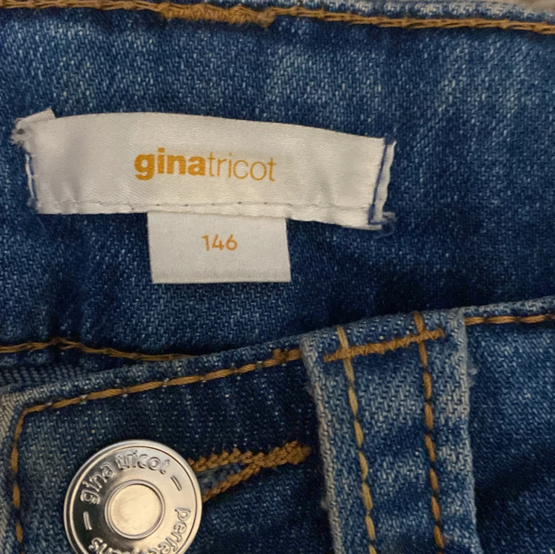 Blå bootcut jeans Gina Tricot 146 - 2