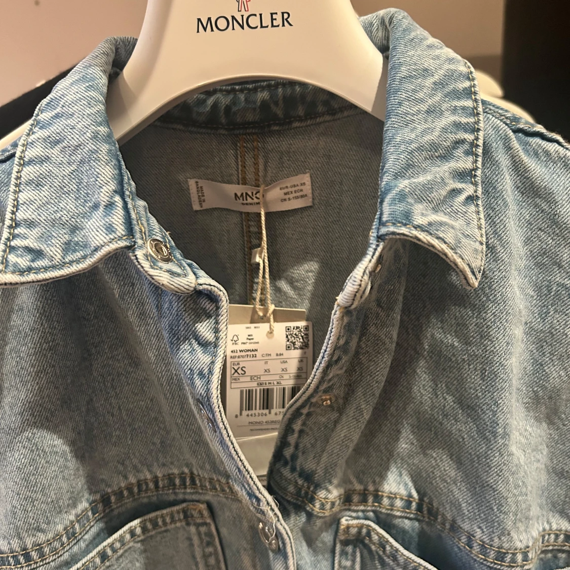 Ljusblå jeansklänning från Mango XS - 2