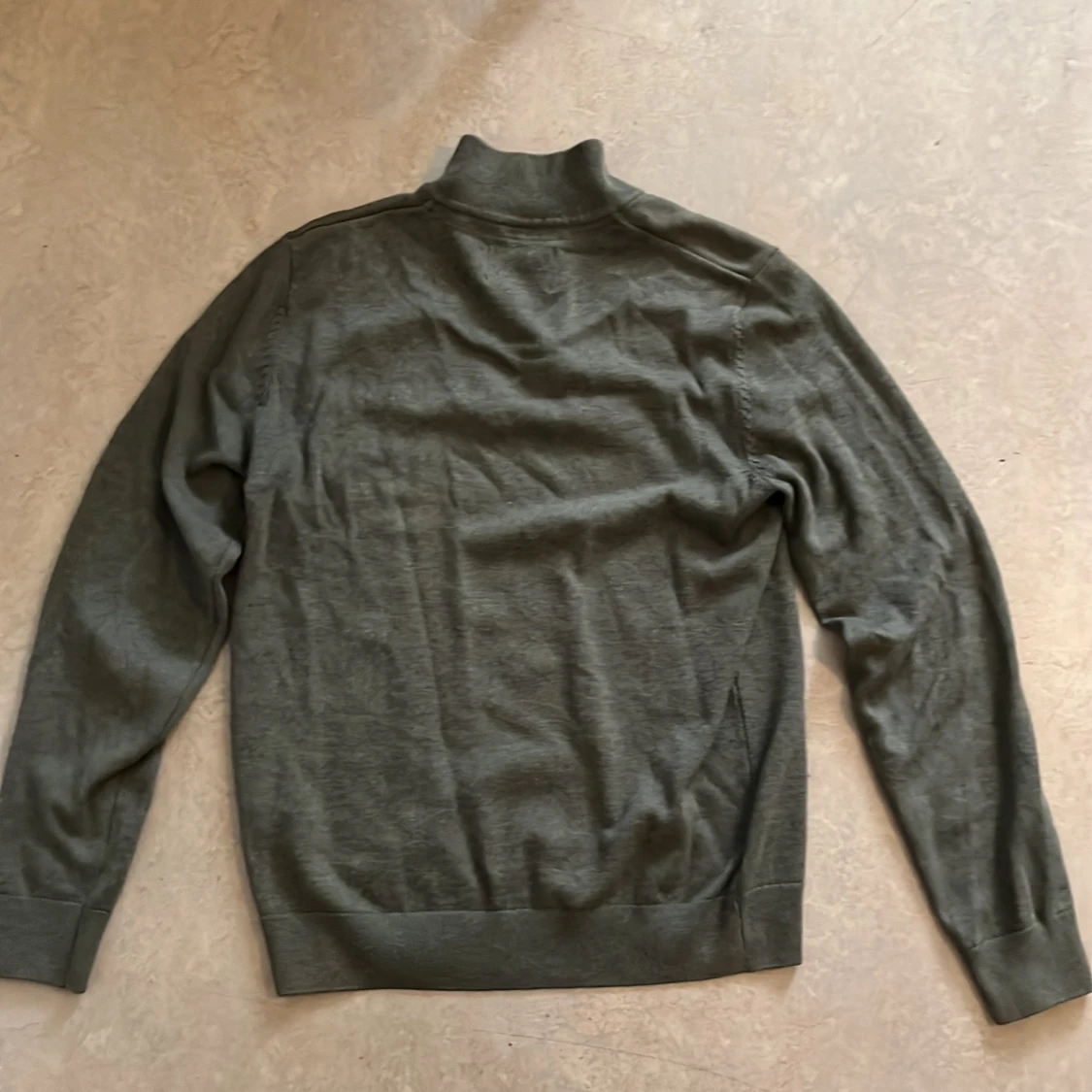 Olivgrön half zip-tröja Bondelid S - 2
