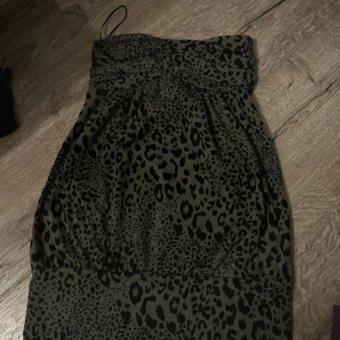 Leopardmönstrad bandeau topp - 1