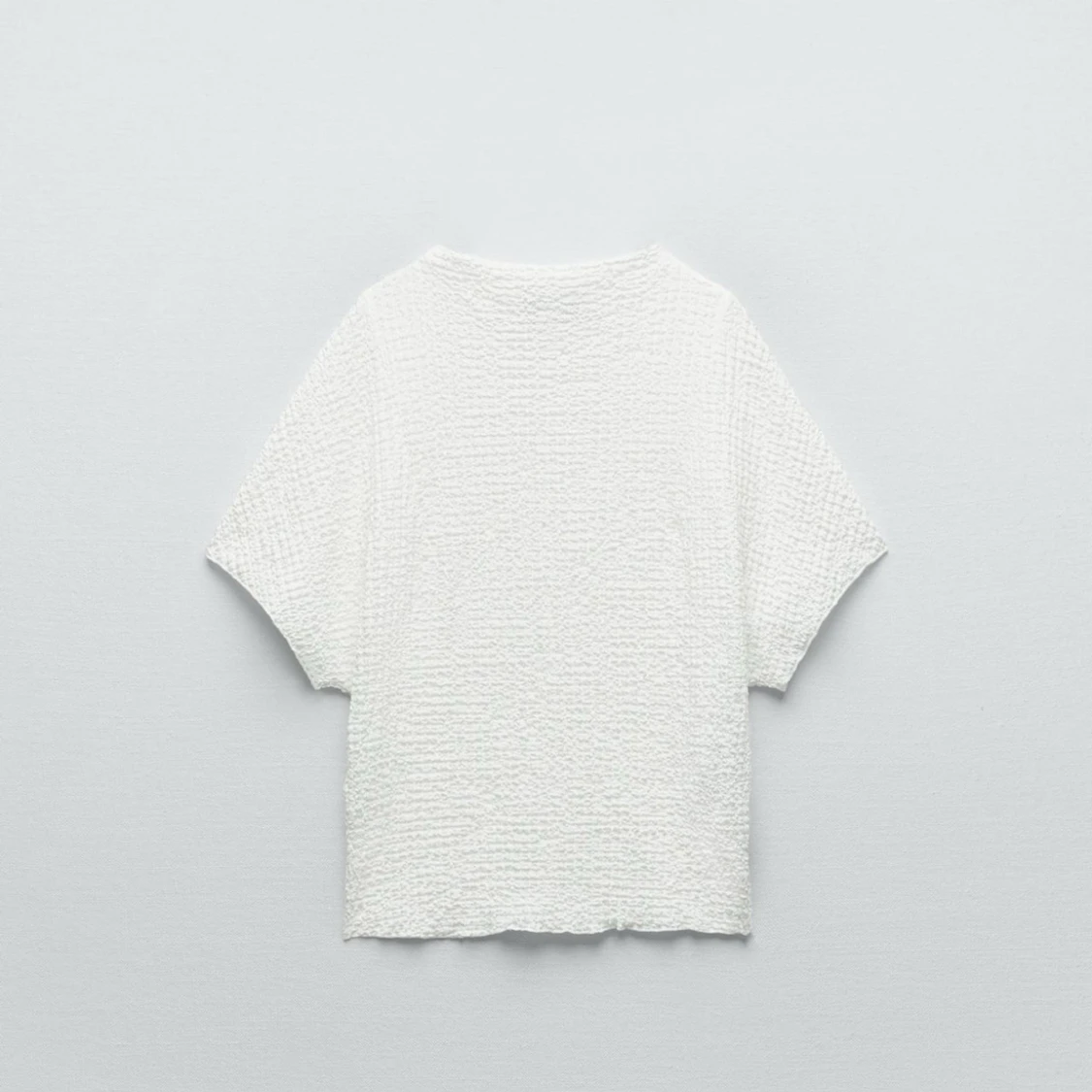 Vit strukturerad topp från Zara