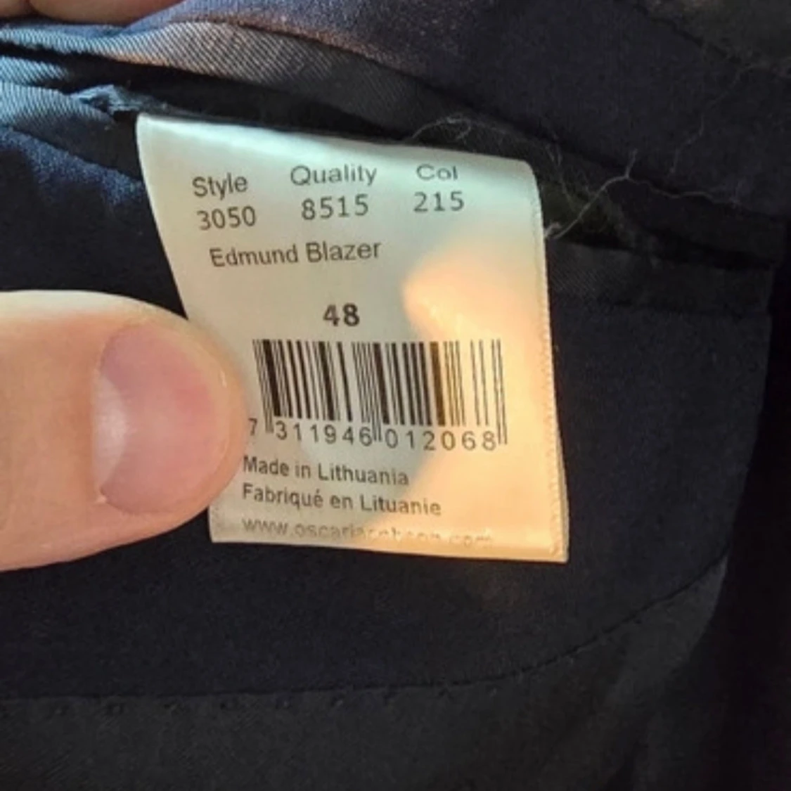 Mörkblå kavaj Oscar Jacobson 48 - 3