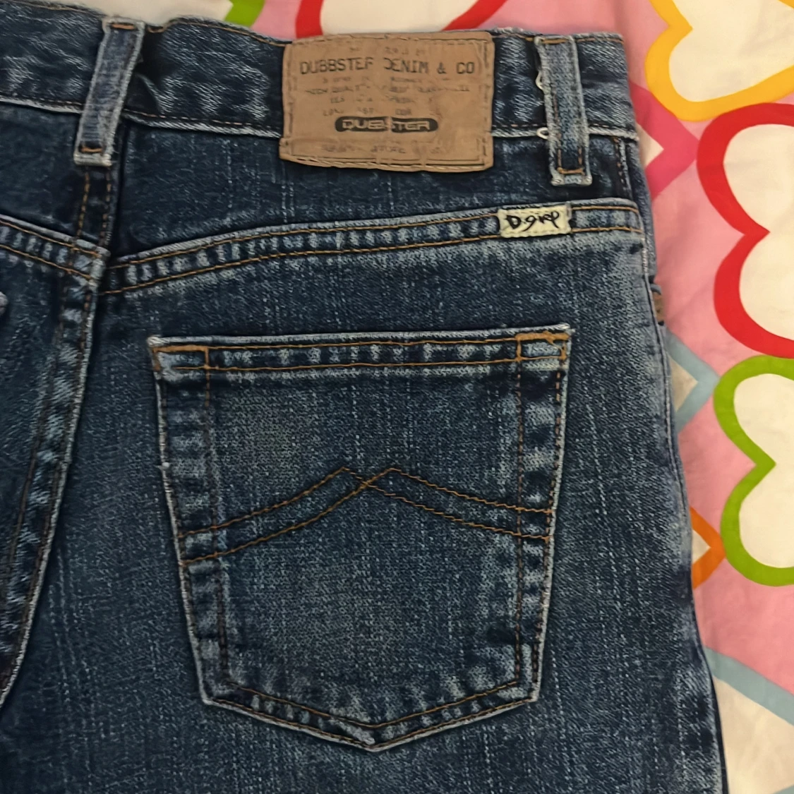 Blå bootcut jeans från Dubster - 3