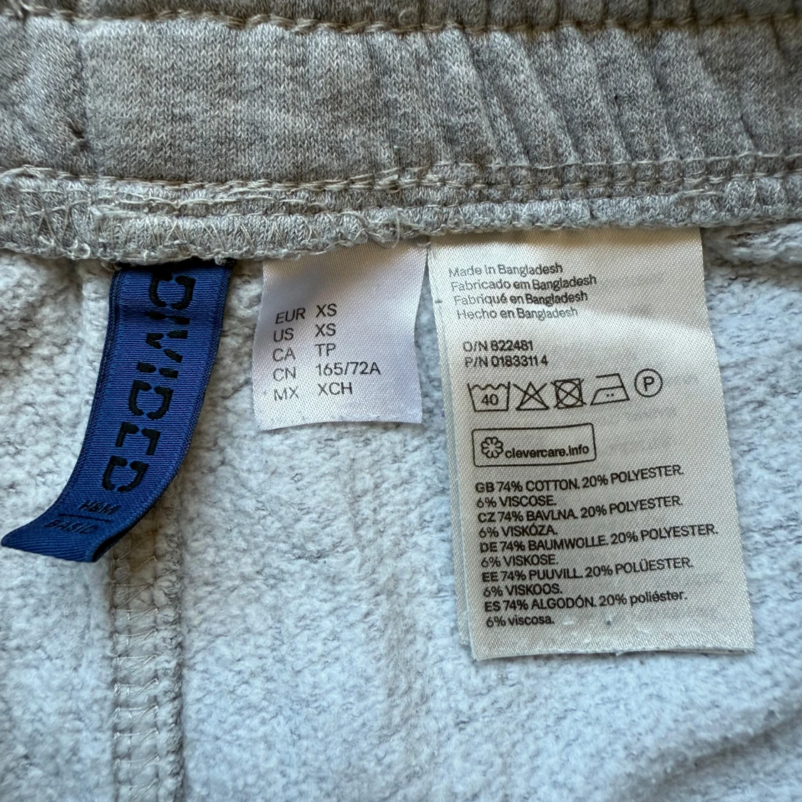Grå mjukisshorts från H&M Divided XS - 2