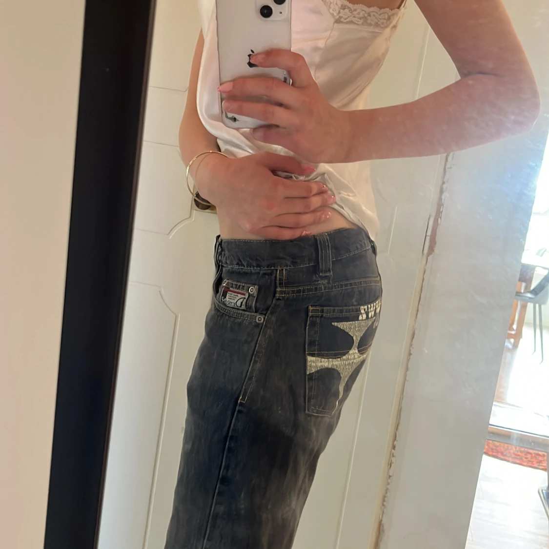 Mörk grå jeans från Cross Ways lindex, stl 164 - 1