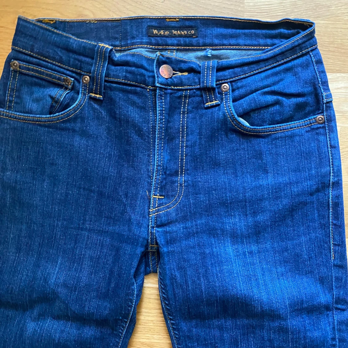 Blå jeans från Nudie Jeans Co straight fit - 1