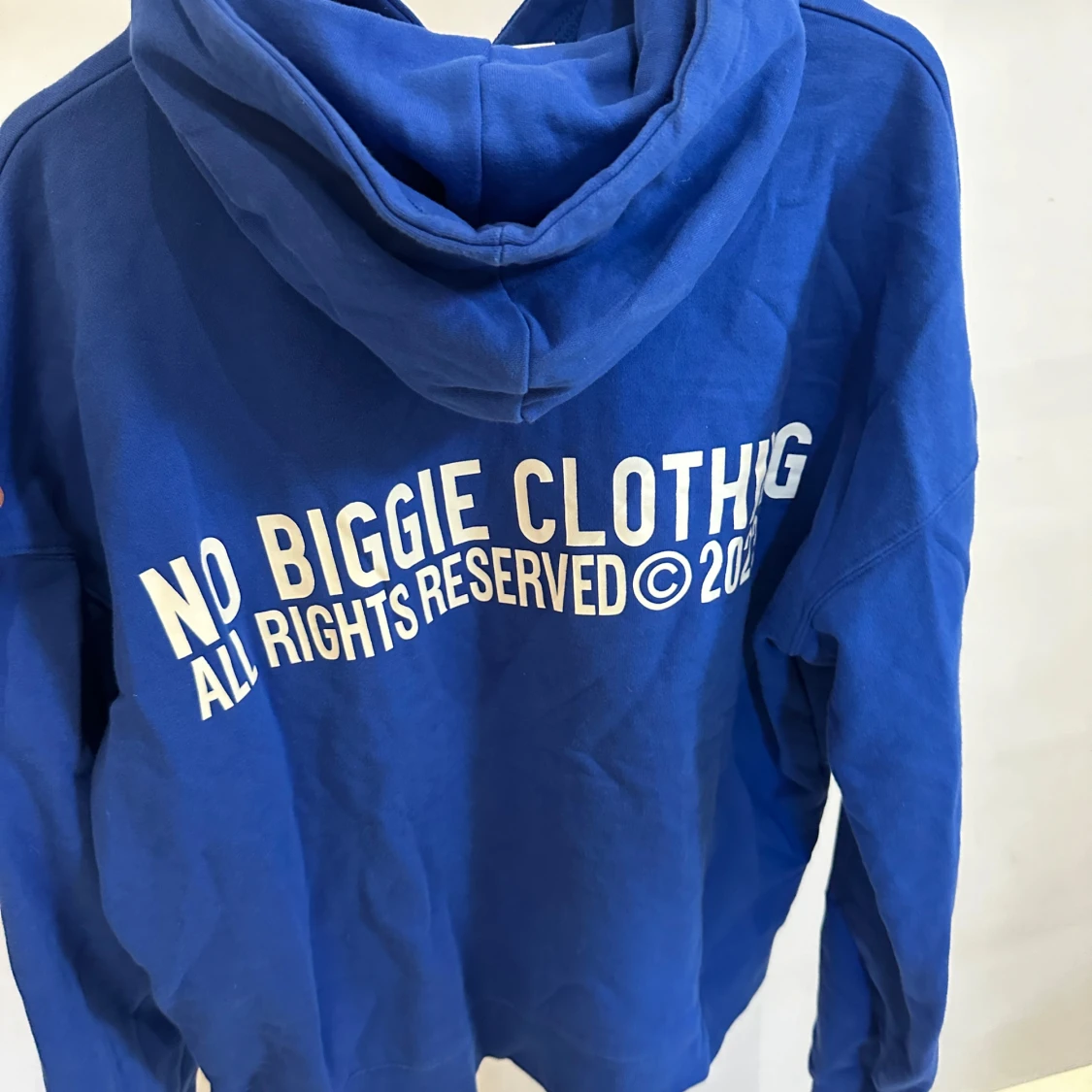 Blå hoodie från No Biggie Clothing - 1