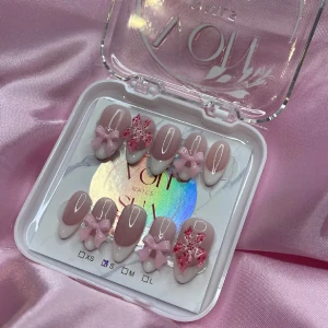 FrenchPink (S);Medium Almond - S: 15 mm, 11,5 mm, 12 mm, 11 mm, 9 mm 