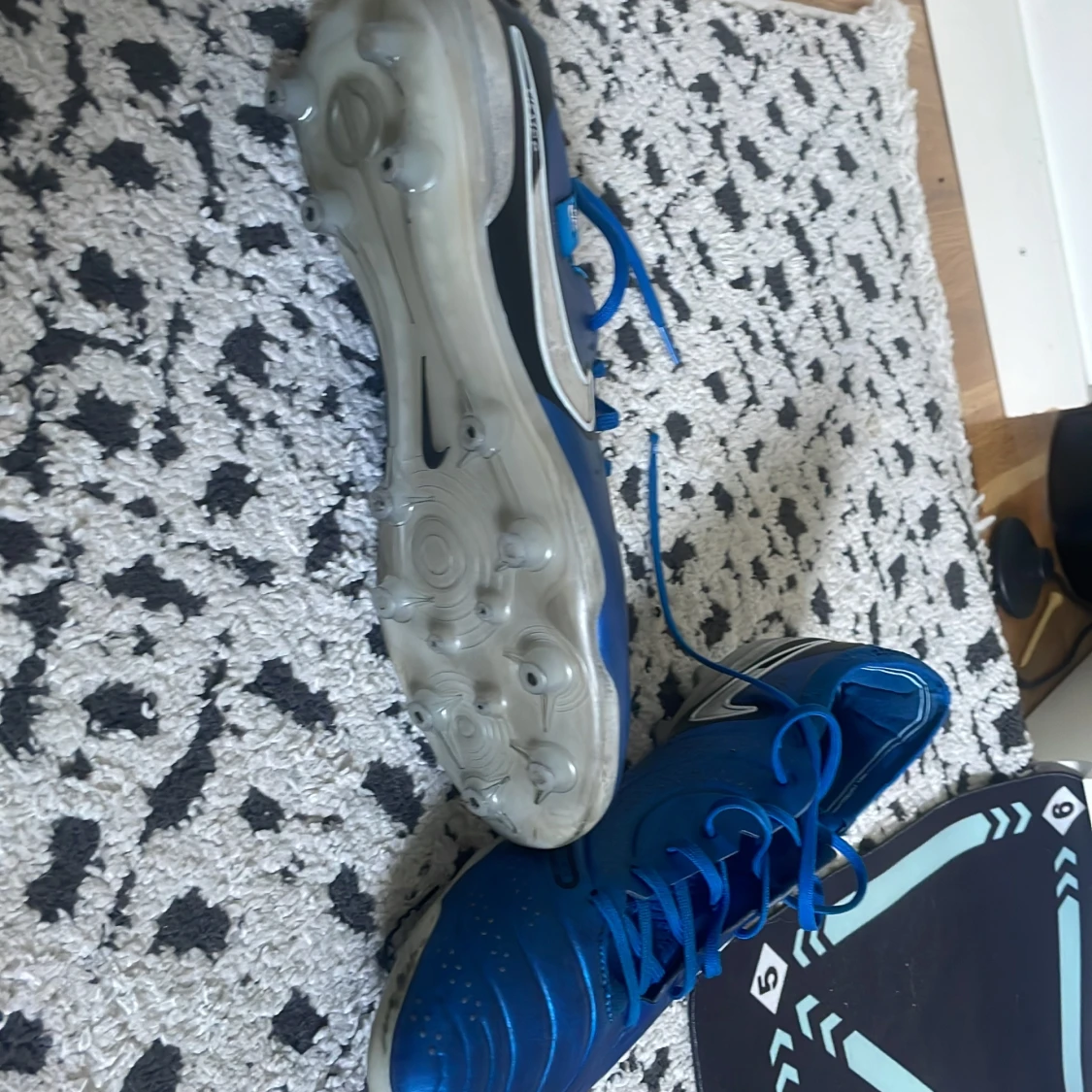 Nike Tiempo blå fotbollsskor - 2