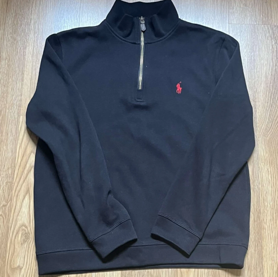 Svart half zip tröja Polo Ralph Lauren