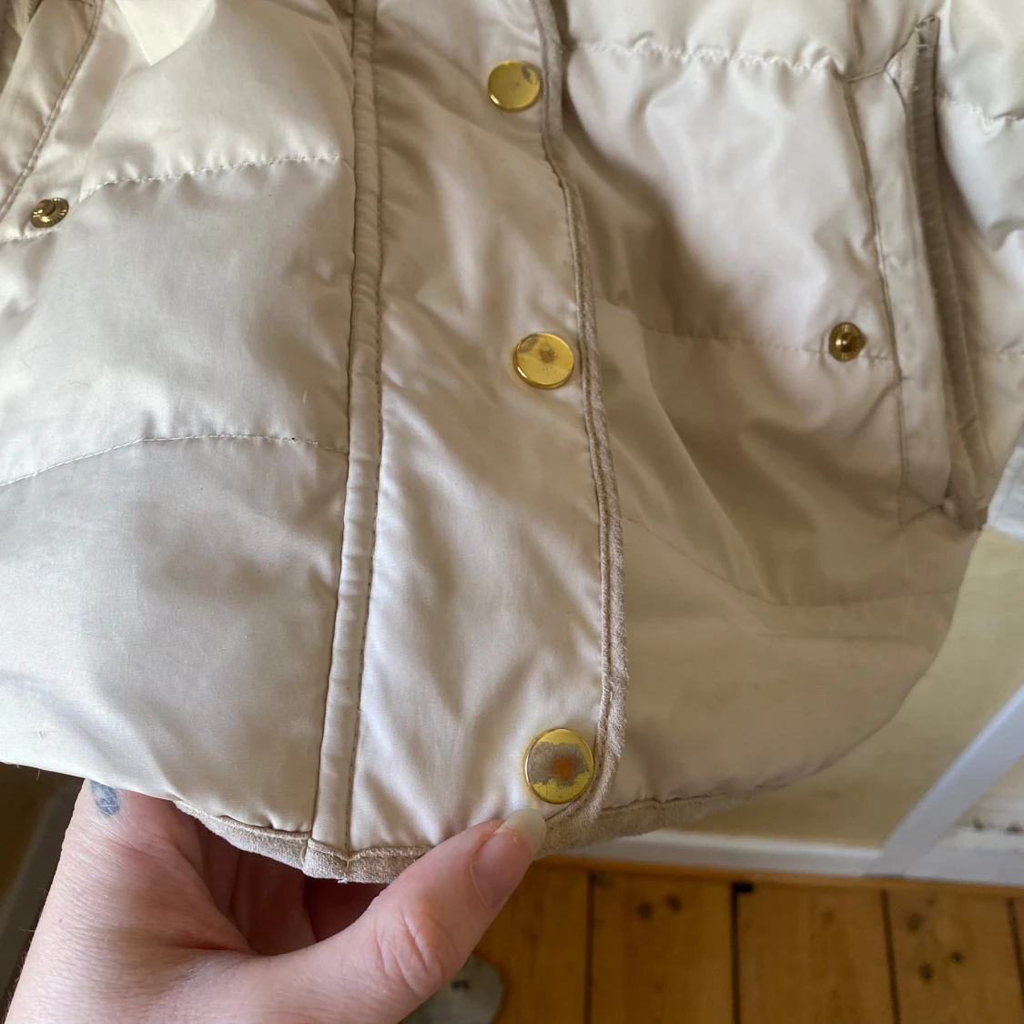 Beige quiltad pufferjacka Vero Moda - 2