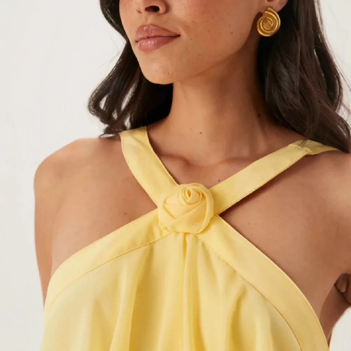 Veromoda gulklänning Vmfelicia maxiklänning - 1