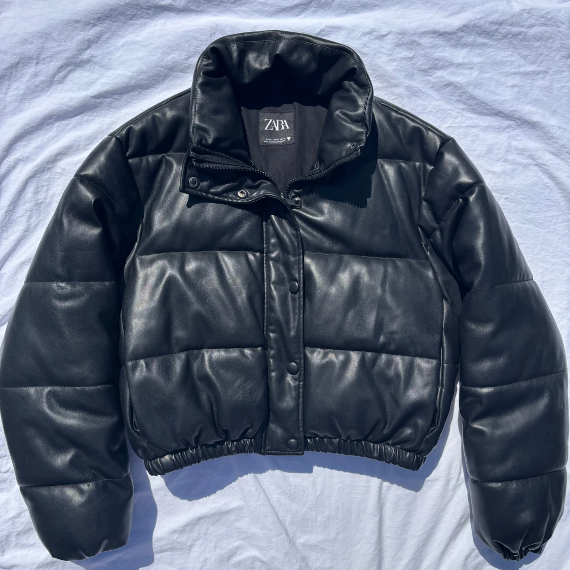 Svart Zara Skinnjacka