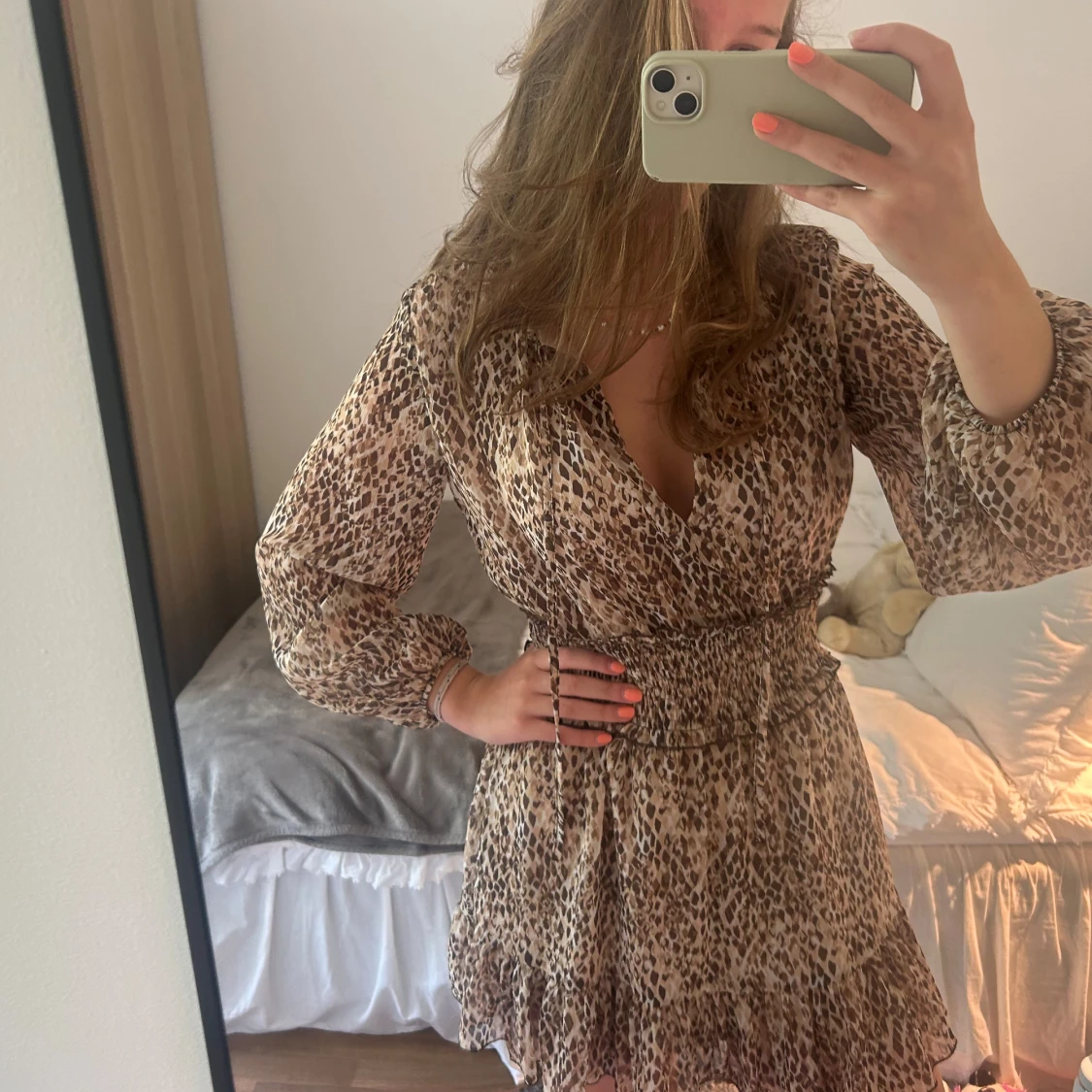 Leopardmönstrad klänning från Zara - 2