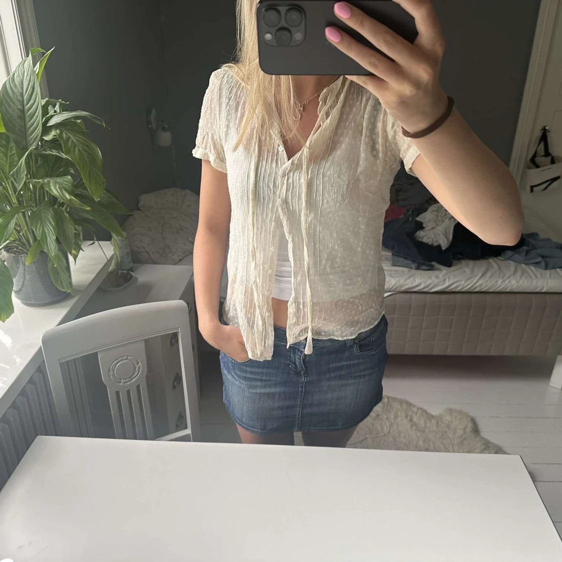 Vit blus  - 2