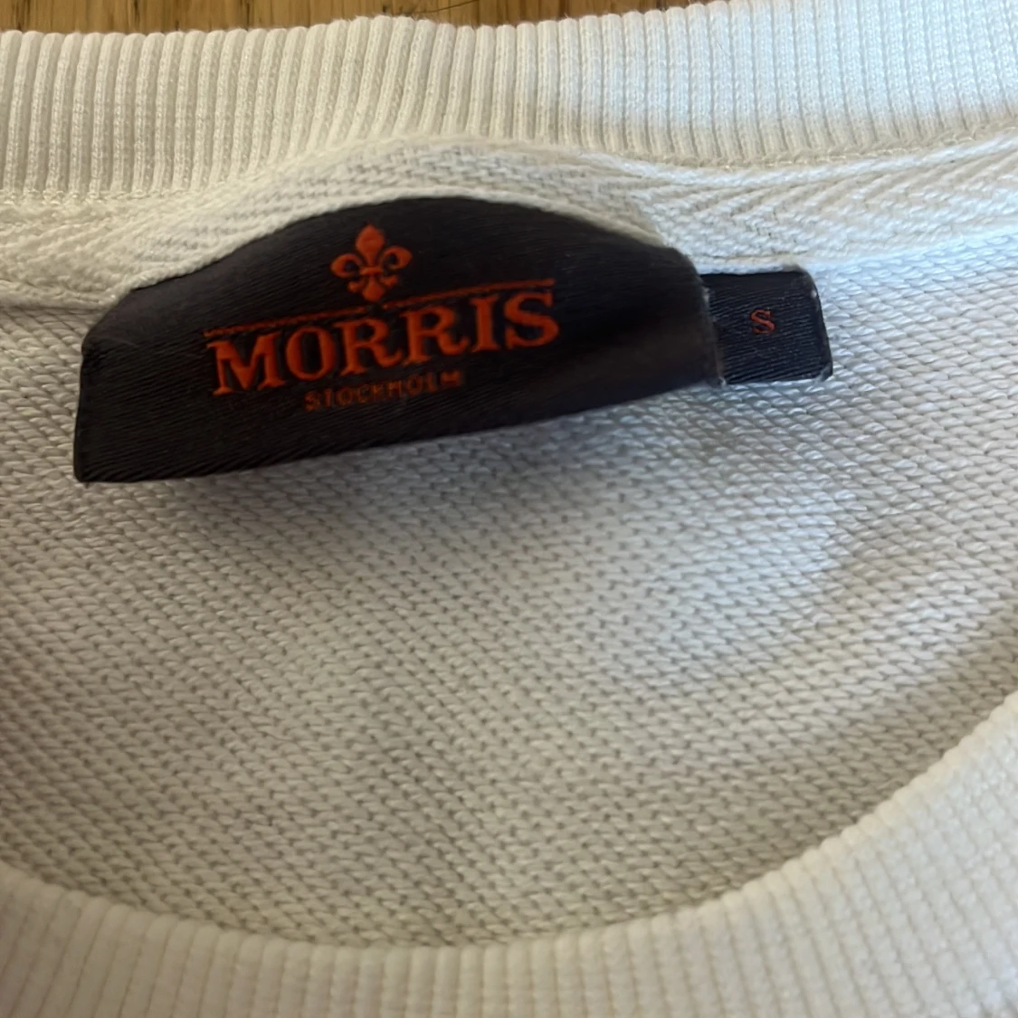 Vit sweatshirt från Morris, storlek S - 2