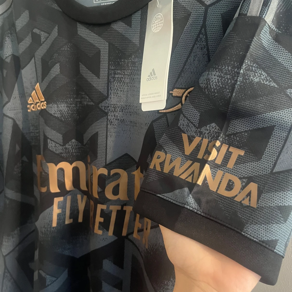 Arsenal bortatröja Adidas svart/guld - 2
