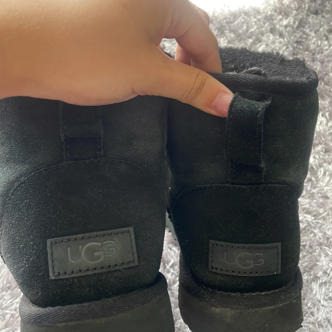 Svarta UGG boots i mocka - 1