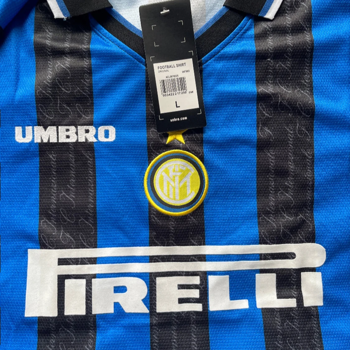 Inter Ronaldo 10 Umbro fotbollströja L - 1
