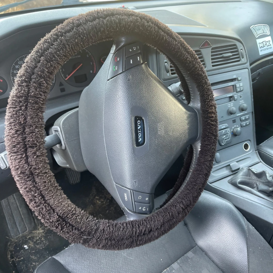 Brun rattmuff i plysch - 2