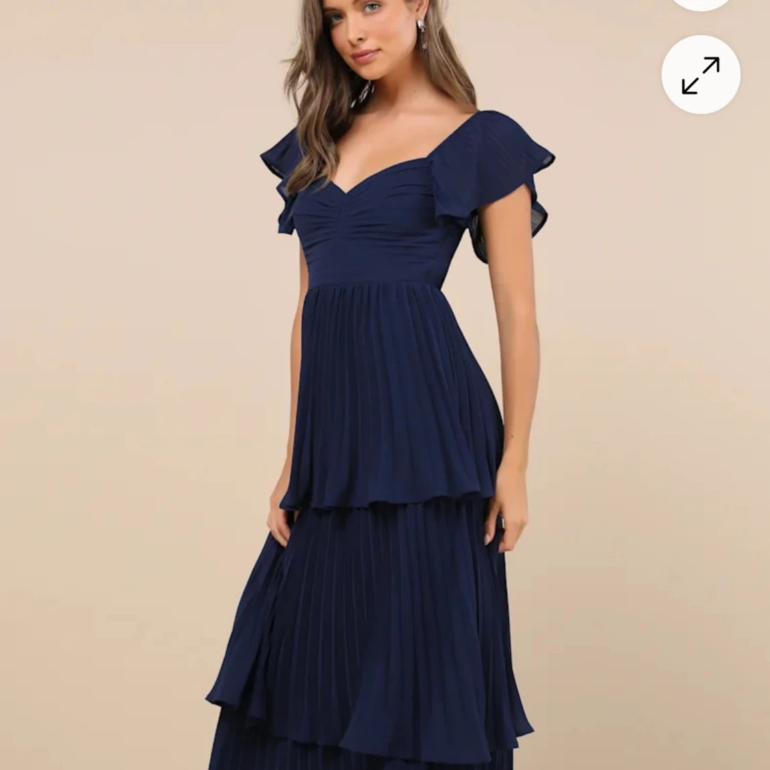 Marinblå långklänning från Lulus - 1