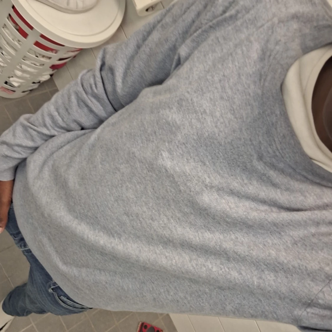 Ljusblå bomullströja från Dressmann