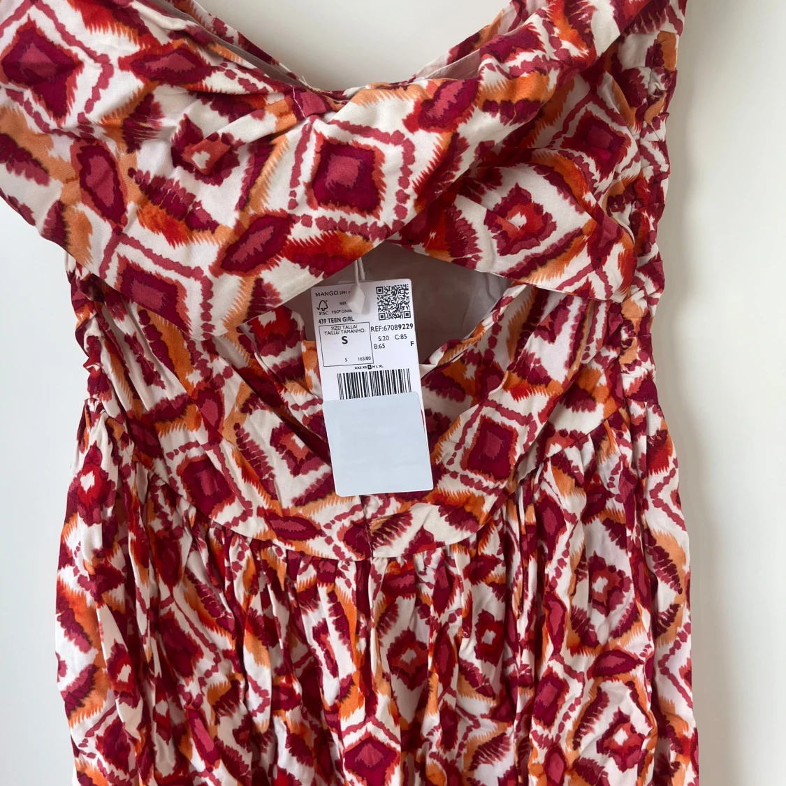 Mönstrad kortklänning från Mango - 2