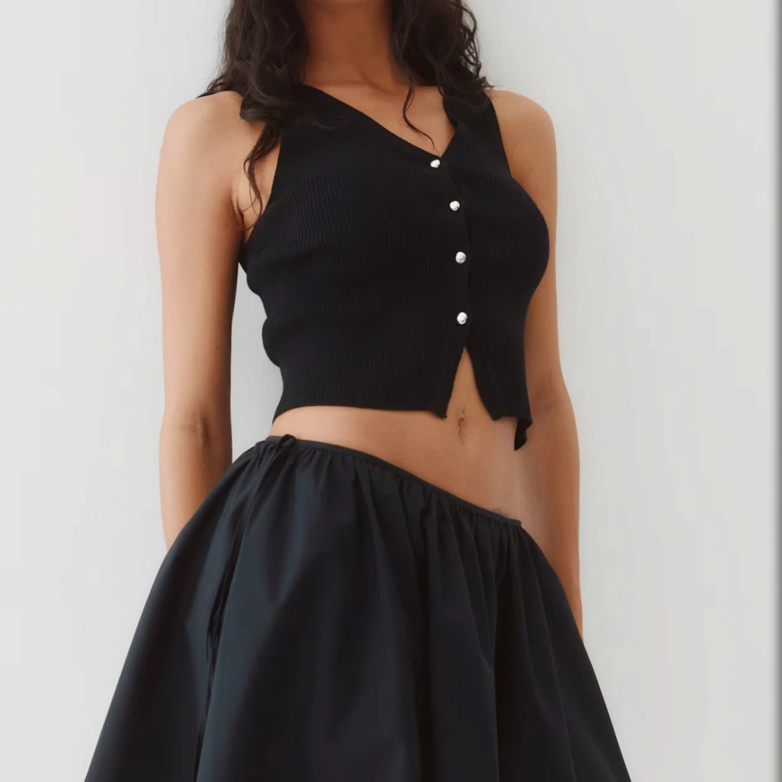 Svart väst/topp - 1