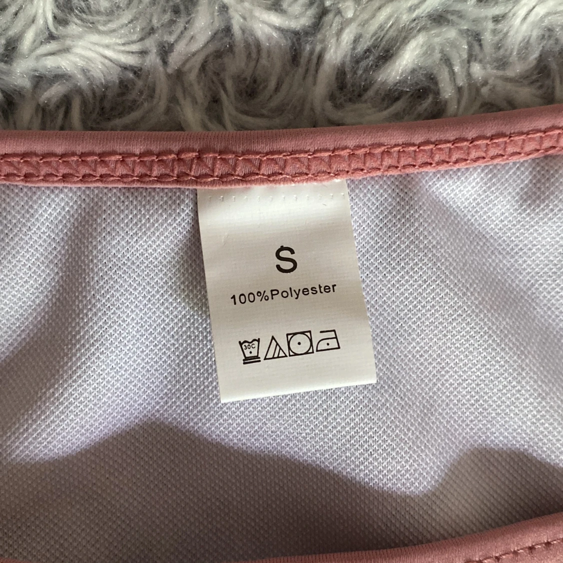 Mönstrad bikiniunderdel i rosa - 1