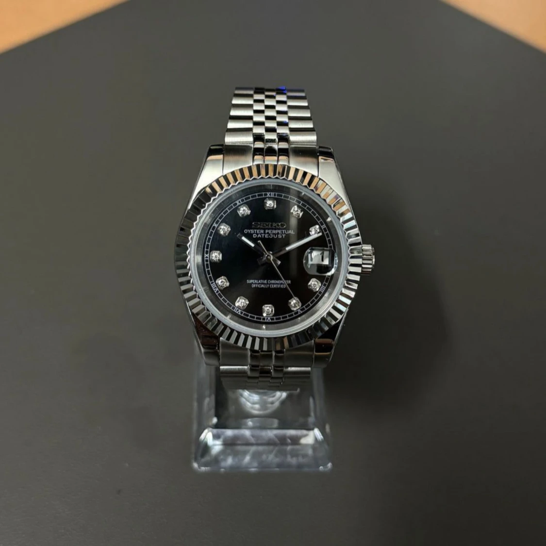 Seiko Datejust black diamonds  - 1