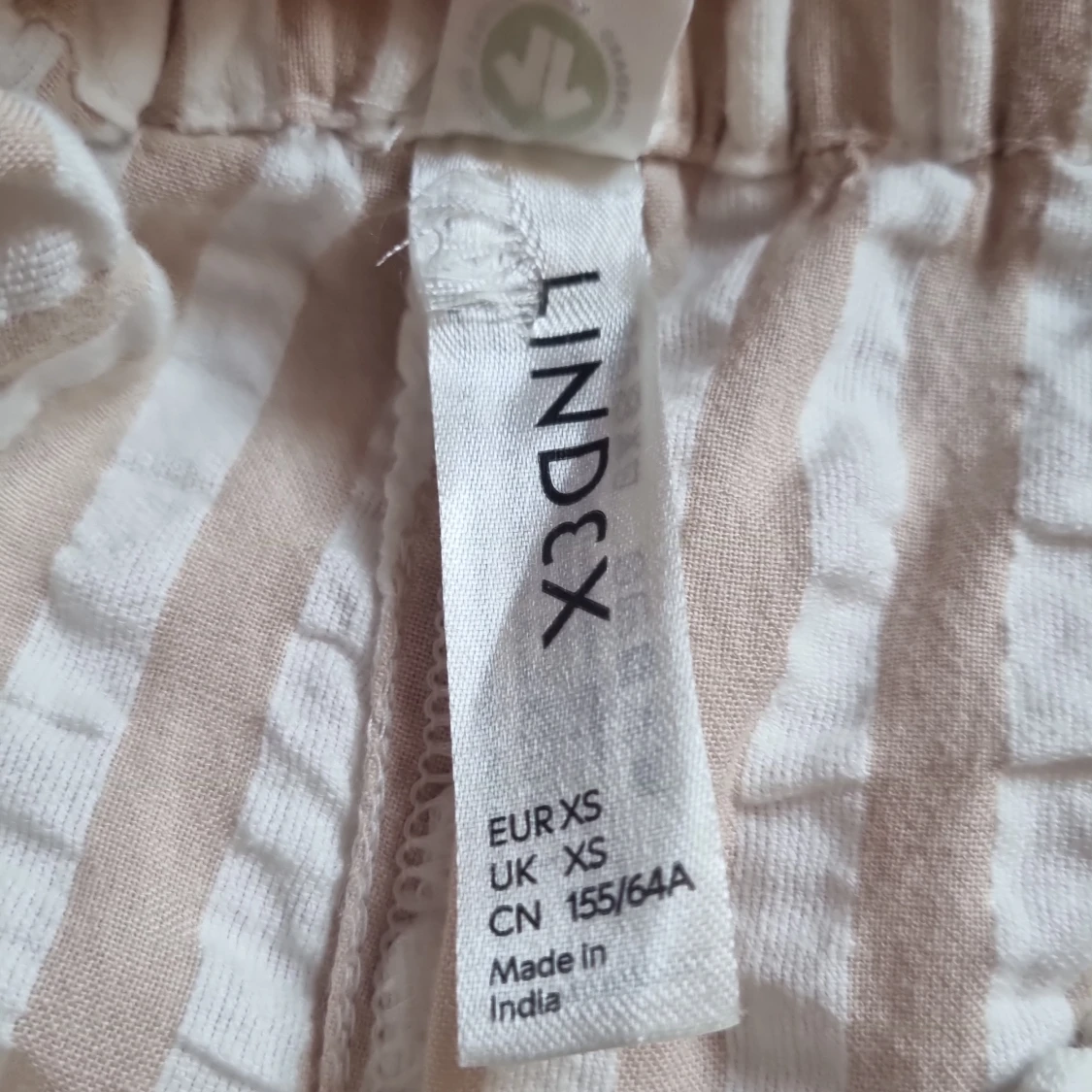 Randiga linnebyxor från Lindex XS - 2