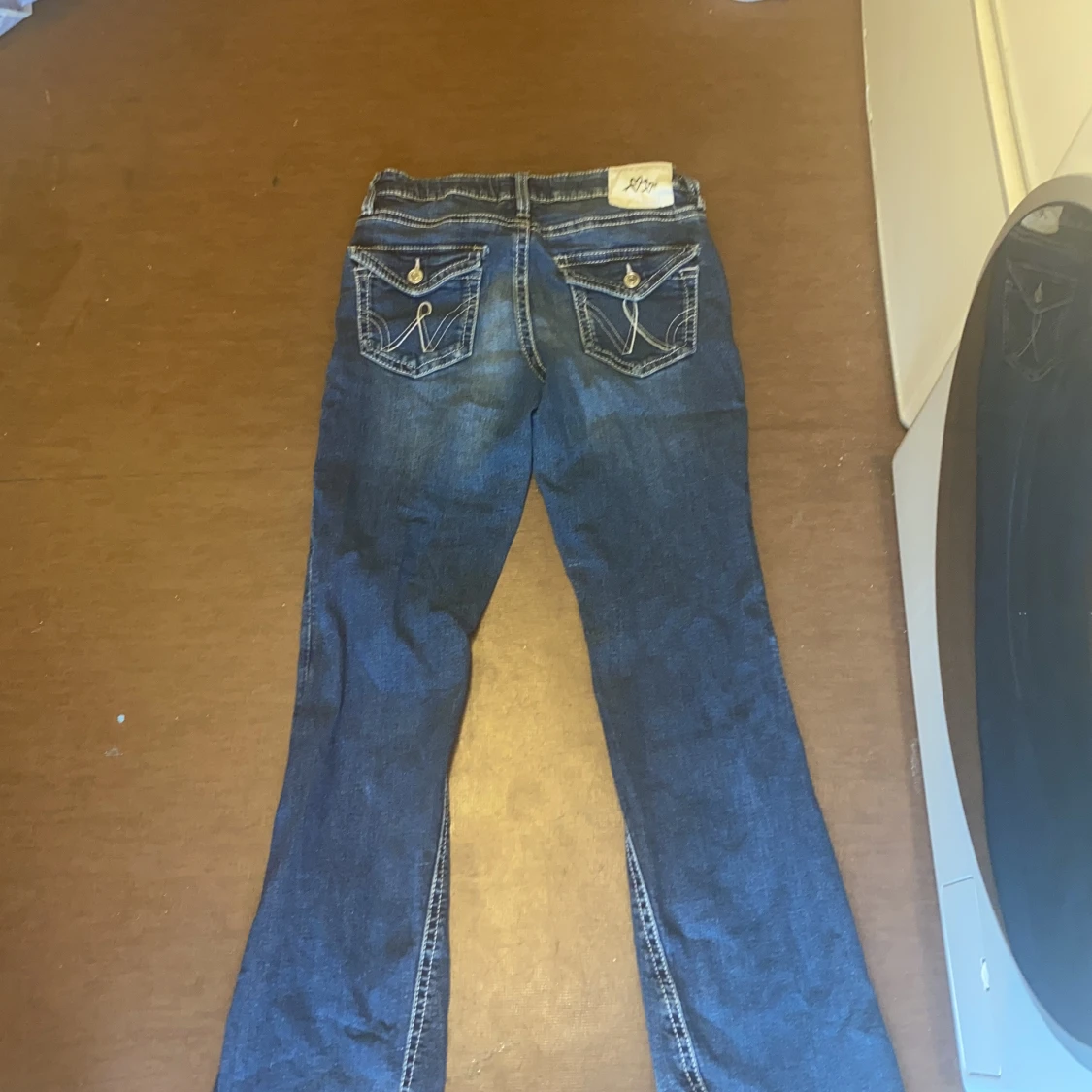 Blå bootcut jeans Gina Tricot 164 - 2