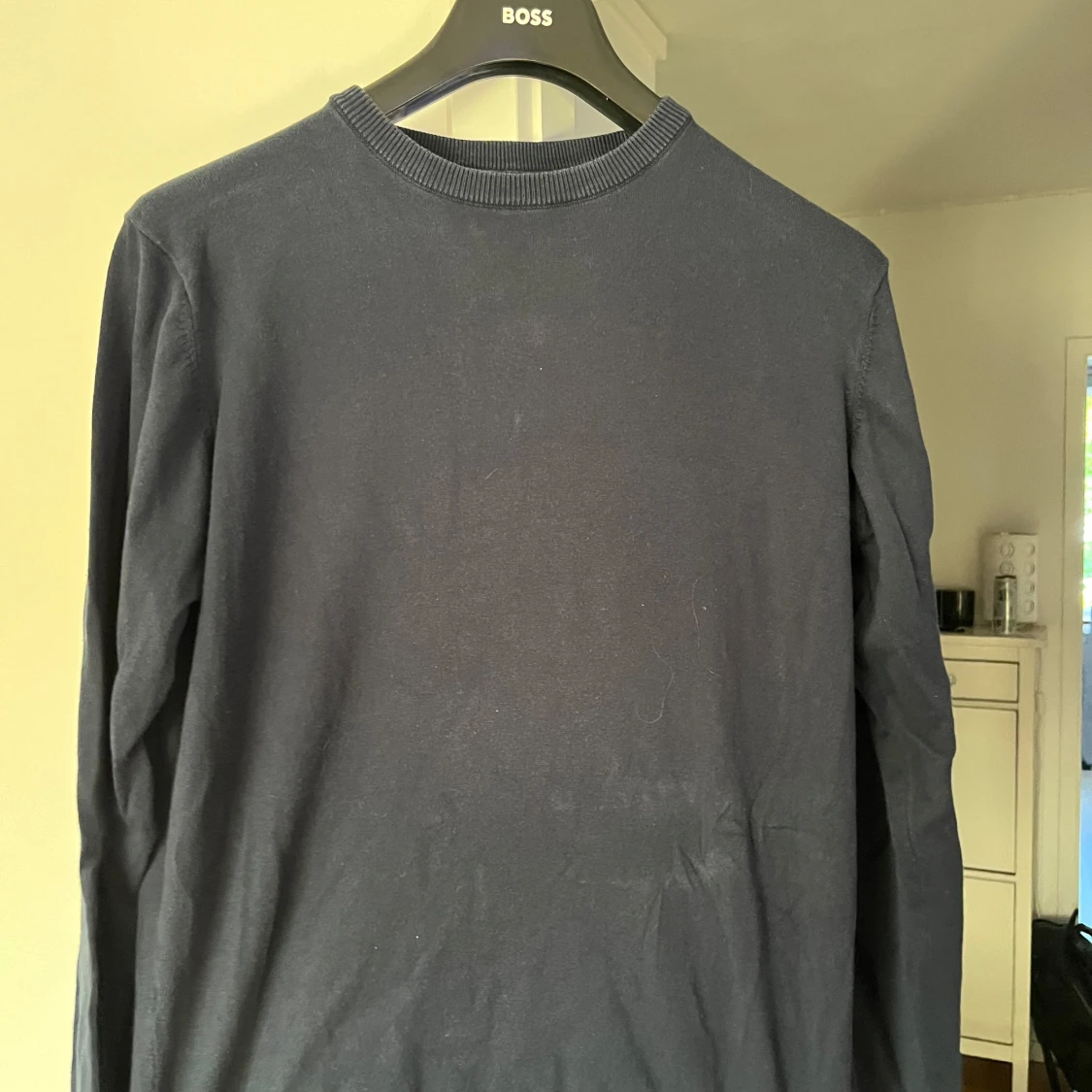 Mörkblå långärmad tröja Indicode