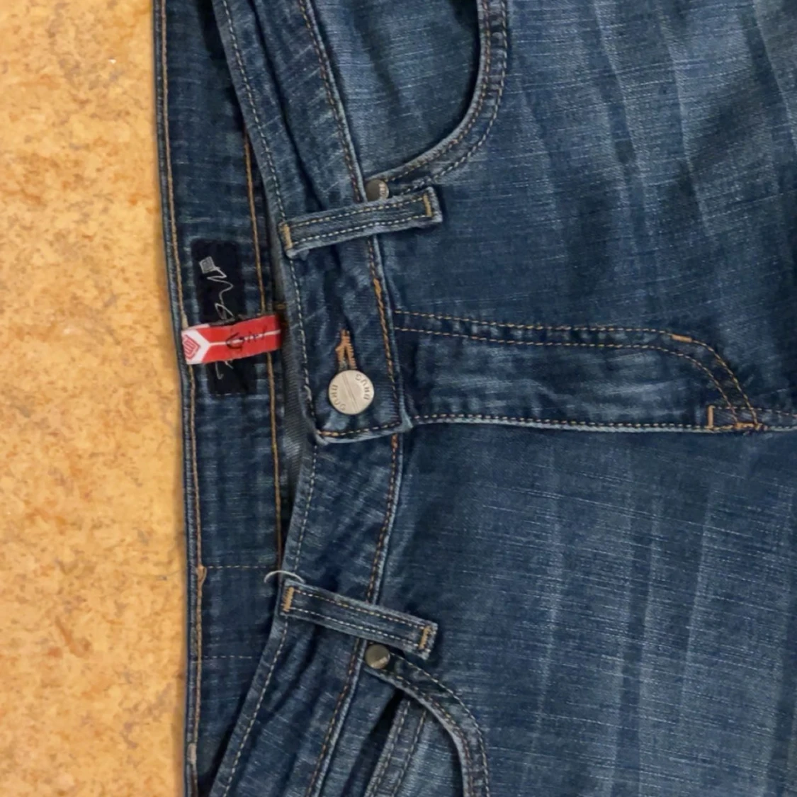 Replay blå jeans med broderade fickor - 1