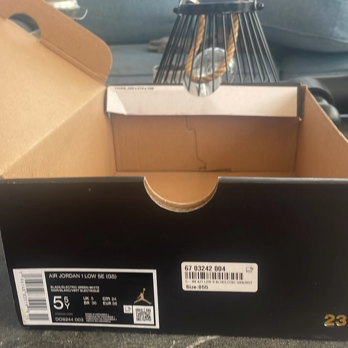 Nike Air Jordan 1 Low svart/grön - 4