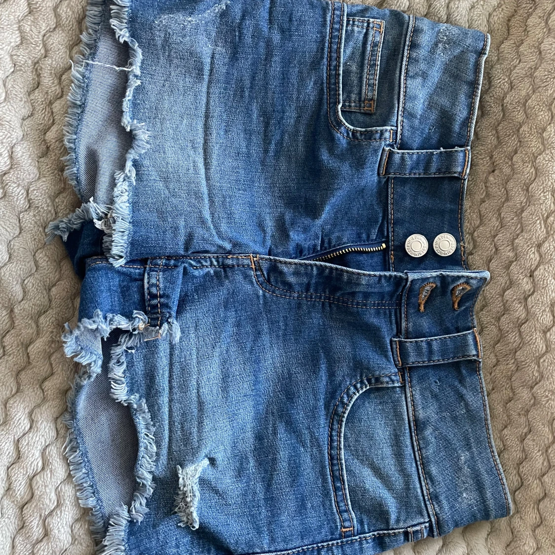 Blå jeansshorts H&M