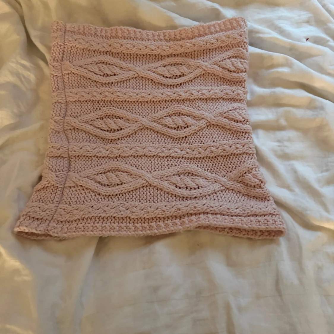 Stickad ljusrosa tubtopp - 2