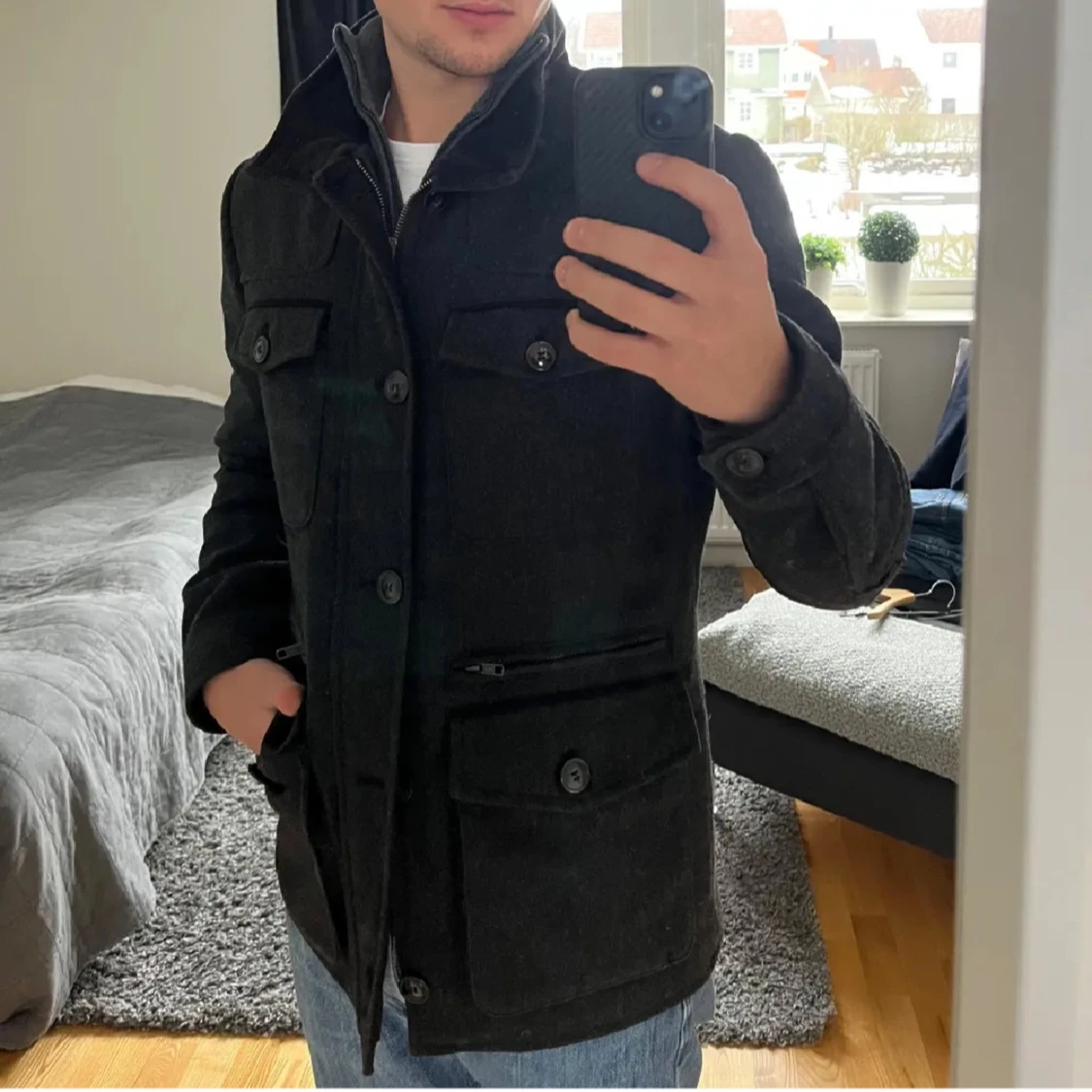 Mörkgrå jacka från H&M - 2