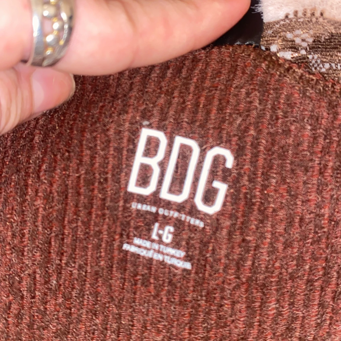 Brun ribbad topp från BDG - 2