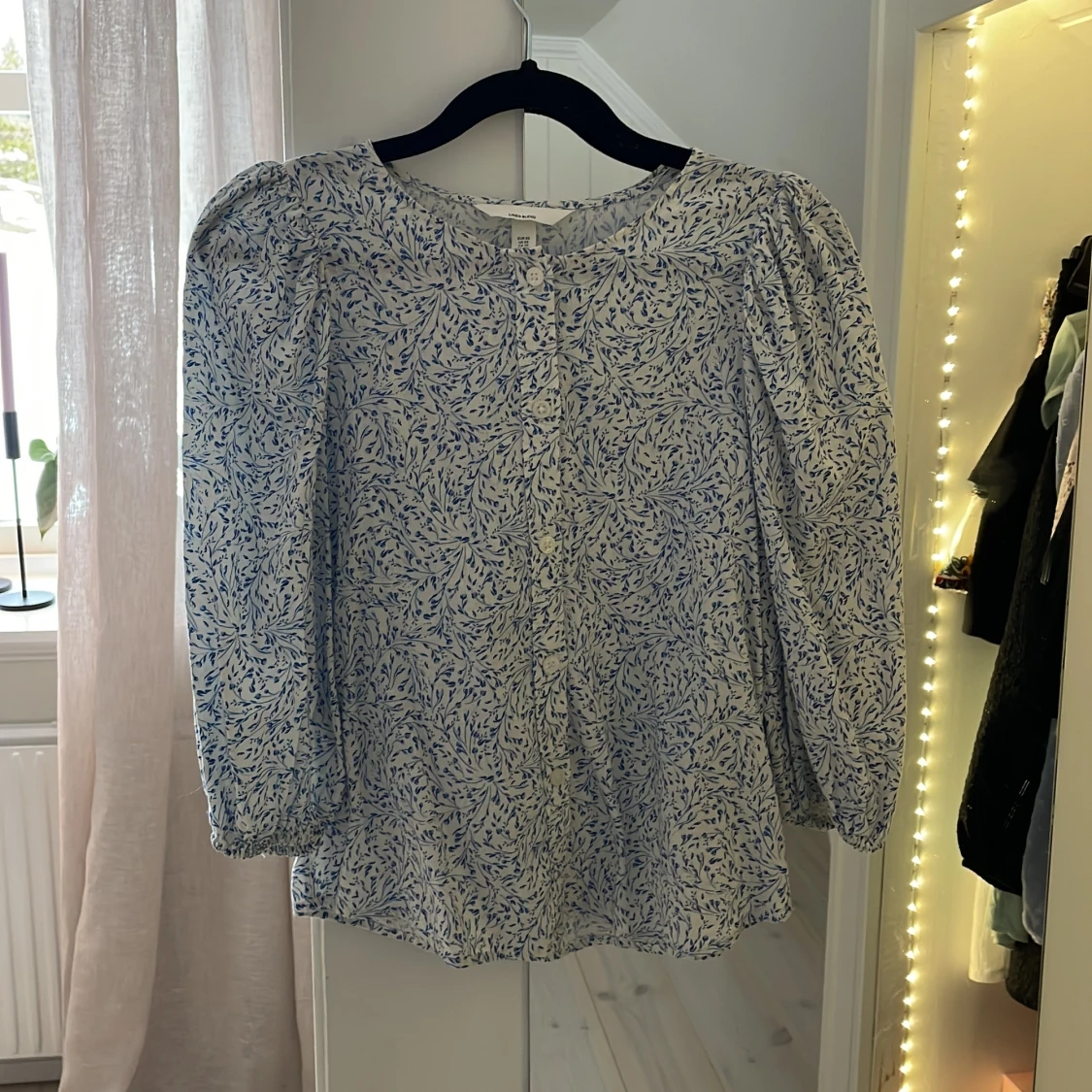 Mönstrad linneblus från H&M - 1