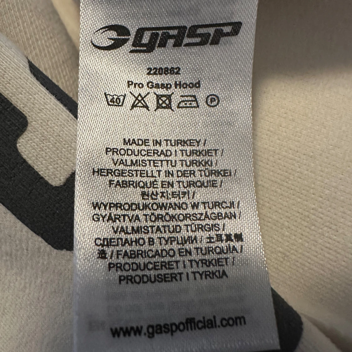 Vit hoodie från GASP - 3