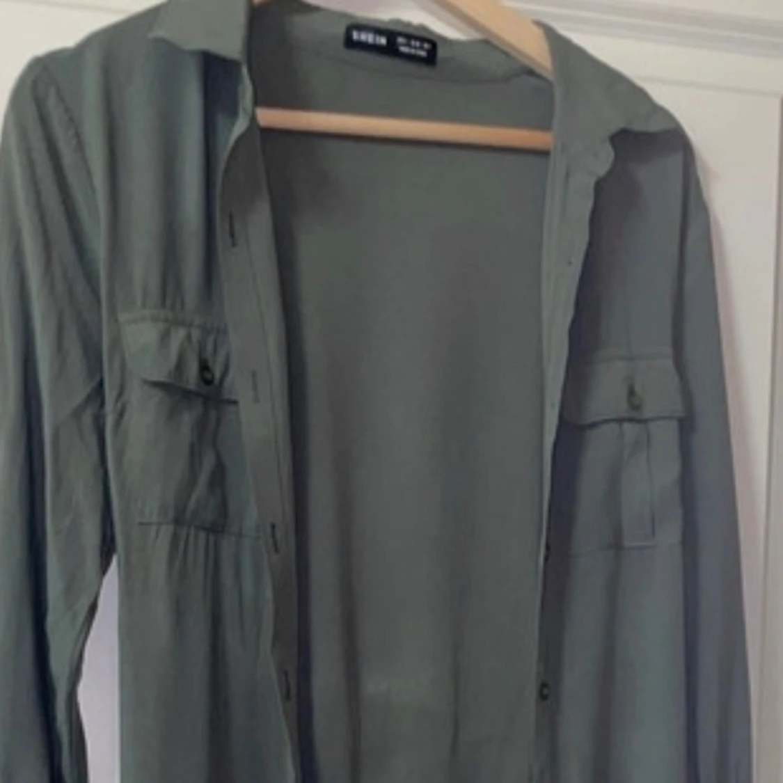 Grön långärmad klänning från H&M