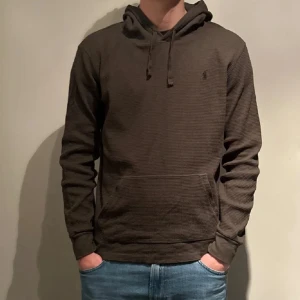 Grön  hoodie från Ralph Lauren - Säljer en stilren Grön hoodie från Ralph Lauren. Tröjan har en klassisk passform med långa ärmar och en justerbar huva med snören. Perfekt för en avslappnad look.