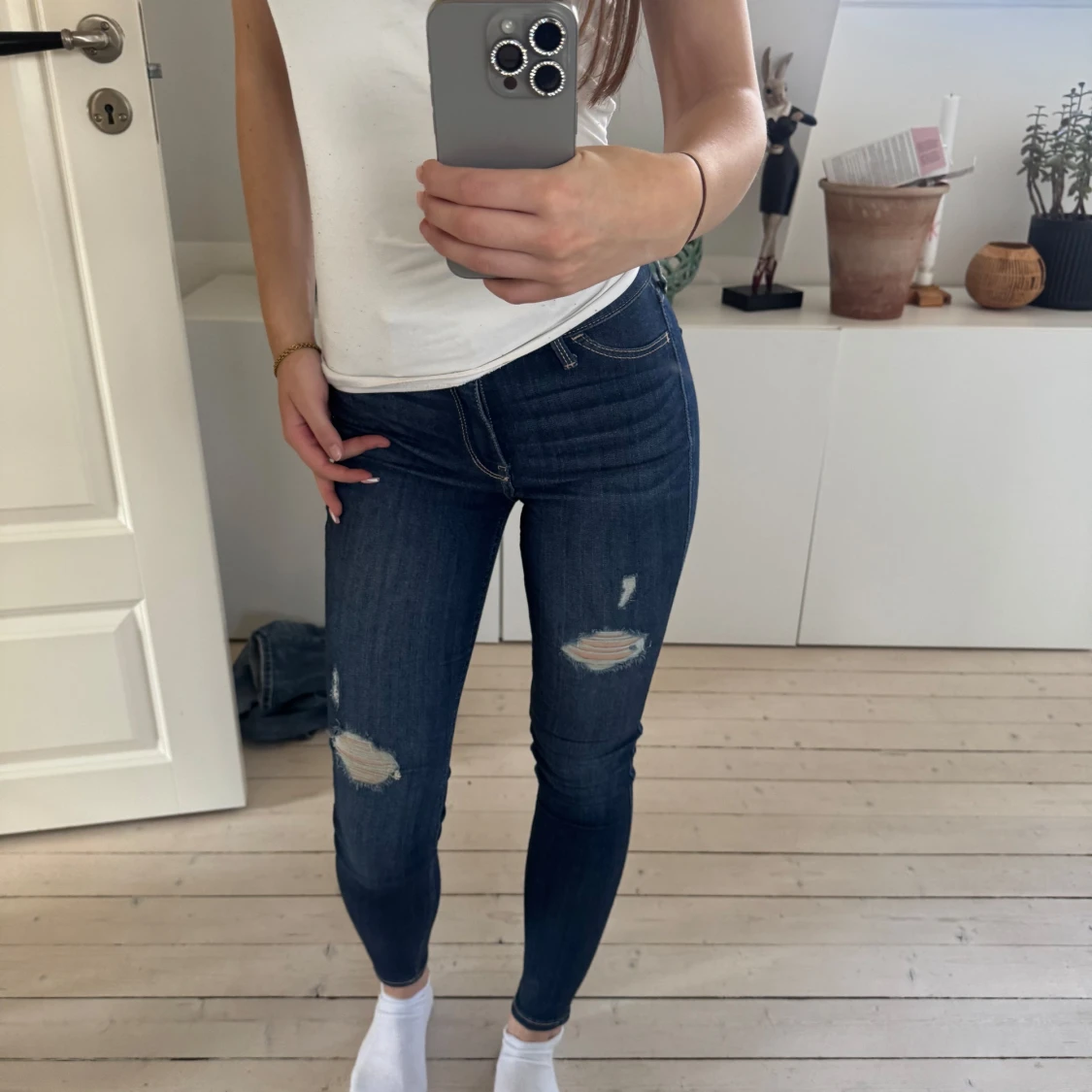 Mörkblå jeans från Hollister